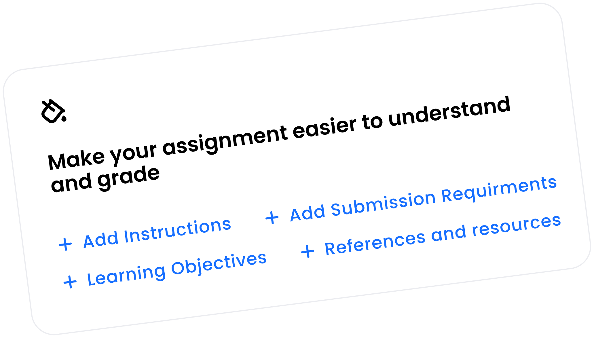 AI-powered grading interface
